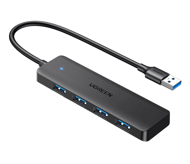 UGREEN Adapter 4w1 25851 Hub USB-A do 4x USB-A czarny - 1488893 - zdjęcie